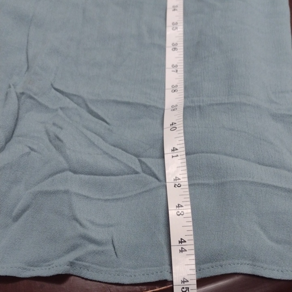 Frye Green Midi Sundress with Scoop Neck, Vacation,Beach, Casual. - Picture 10 of 13